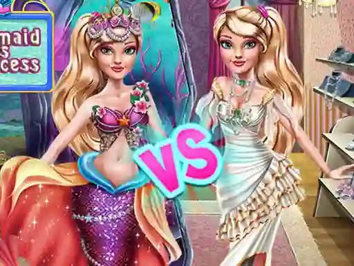 Igra Ellie Mermaid vs Princess online