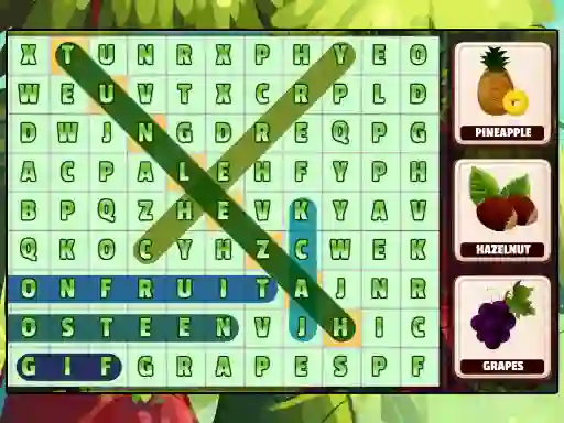 Igra Word Search Fruits online