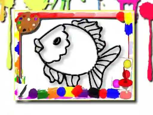 Igra Fish Coloring Book online