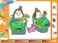 Igra Online coloring baby twins online