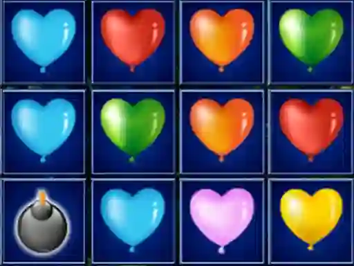 Igra Heart Balloons Block Collapse online