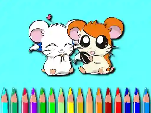 Igra Hamster Coloring Book online