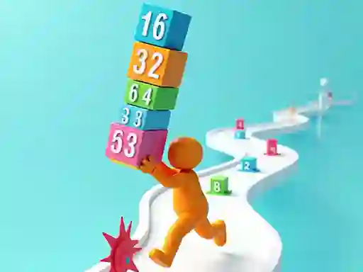 Igra Cube Stack 2048 online