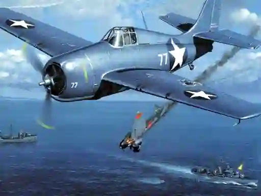 Igra Aviation Art Air Combat Puzzle online