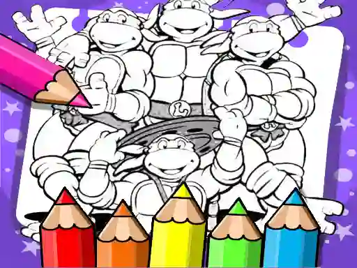 Igra Ninja Turtle Coloring Book online