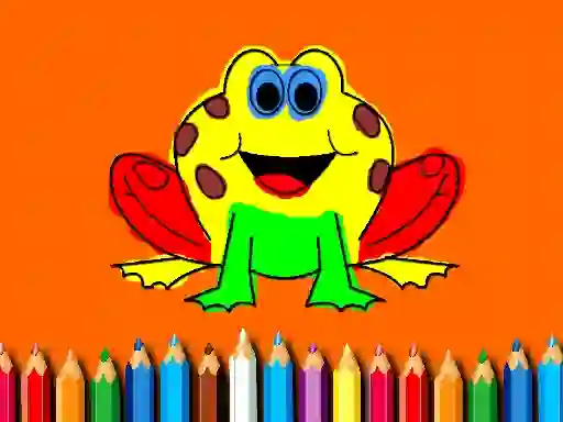 Igra Back To School: Frog Coloring Book online