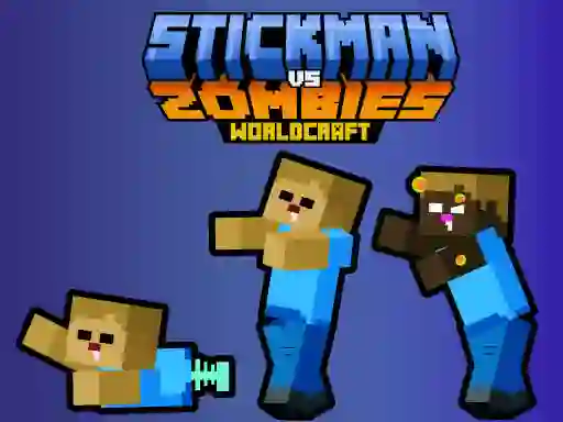 Igra Stickman vs Zombies WorldCraft online