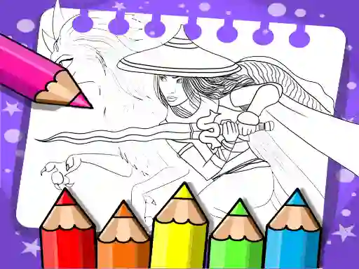 Igra Raya And The Last Dragon Coloring Book online