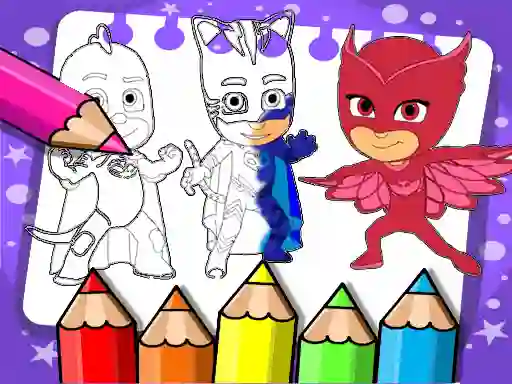 Igra PJ Masks Coloring Book online