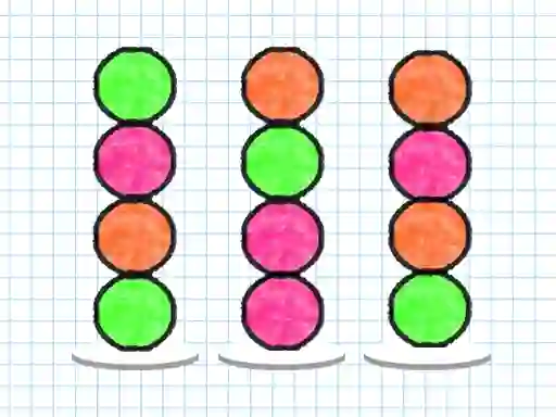 Igra Ball Sort Paper Note online