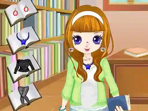 Igra Library Girl Dressup online