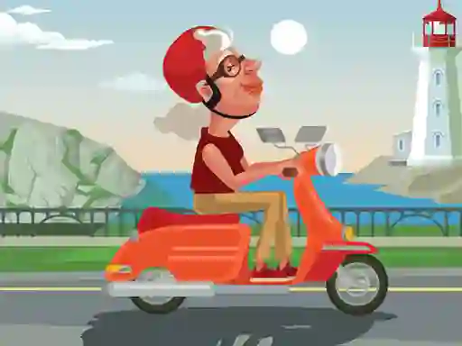 Igra City Scooter Ride Coloring online
