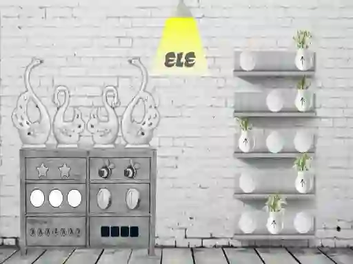 Igra Black and white House Escape online