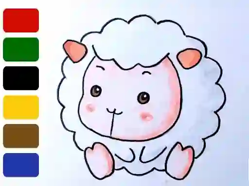 Igra Baby sheep ColoringBook online