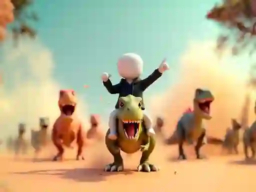 Igra Stickman: Dinosaur arena online