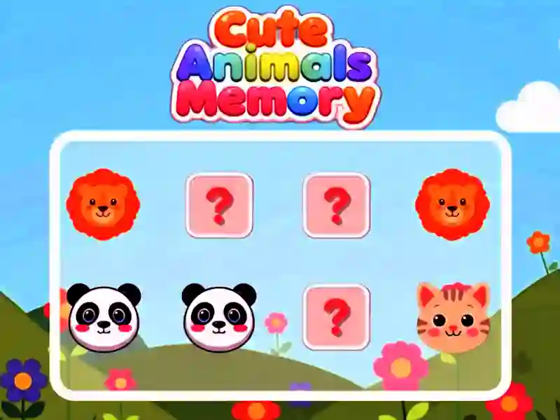 Igra Cute Animals Memory online