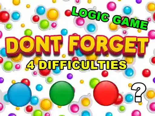 Igra Dont Forget online