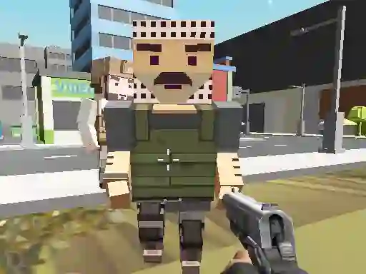 Igra Block Pixel Cop: Gun Craft In Robbers World online