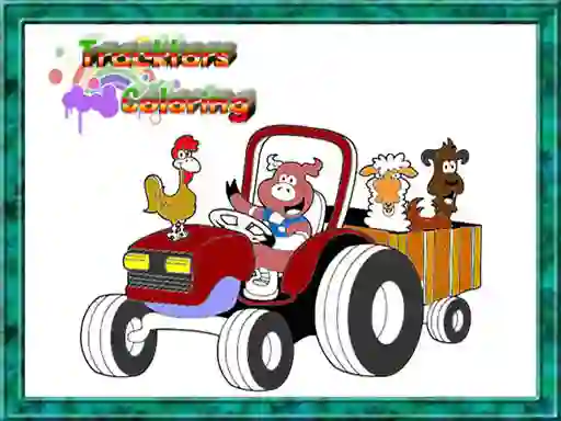 Igra Tractor Coloring Pages online