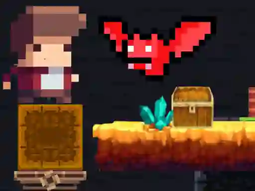 Igra Tiny Man and Red Bat online