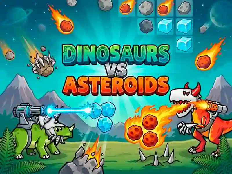 Igra Dinosaurs vs Asteroids online