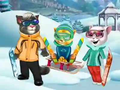 Igra Cats Winter Fun online