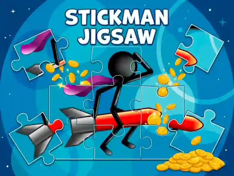 Igra Stickman Jigsaw online