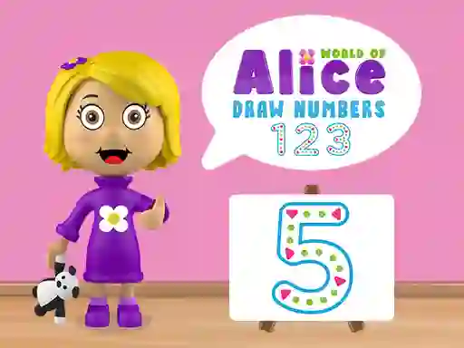 Igra World of Alice Draw Numbers online