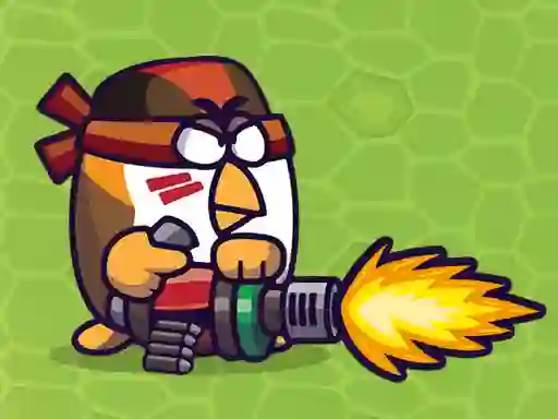 Igra Chicken Wars Merge Guns online