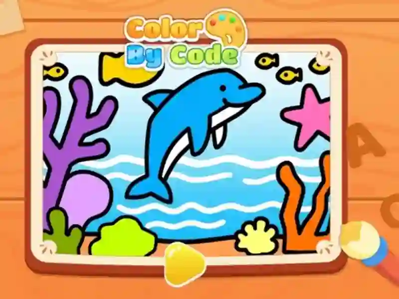 Igra Color By Code: Dolphin online