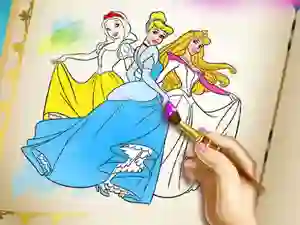 Igra Princesses Coloring Book online