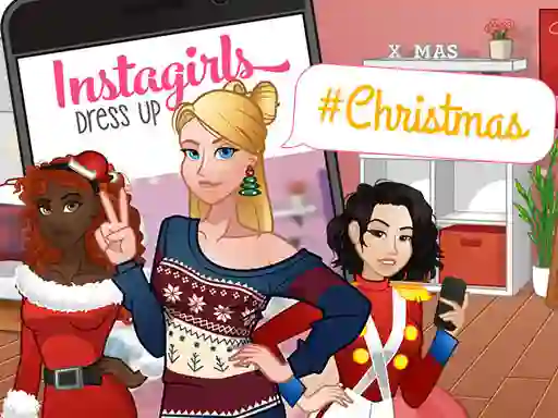 Igra InstaGirls Christmas Dress Up online