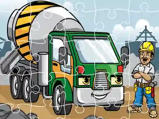 Igra Construction Trucks Jigsaw online