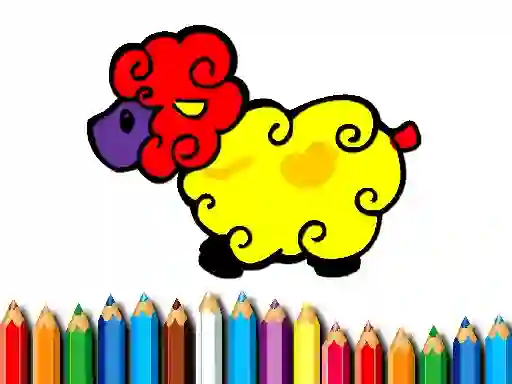 Igra Baby Sheep Coloring online