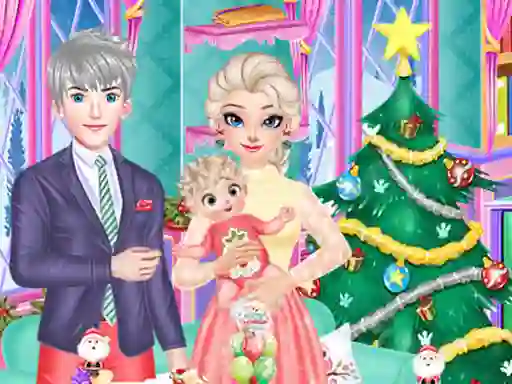 Igra Frozen Family Christmas Preparation online