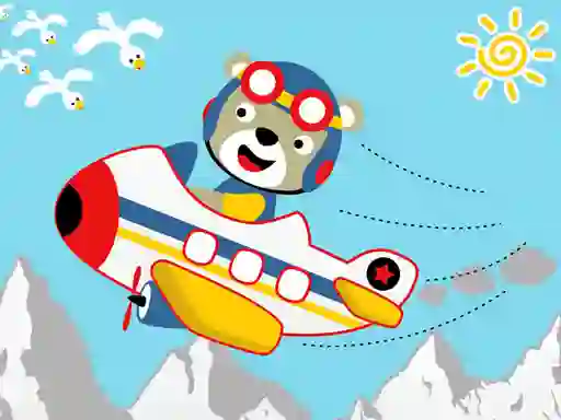 Igra Friendly Airplanes For Kids Coloring online