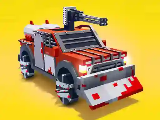 Igra Zombie Derby Blocky Roads online