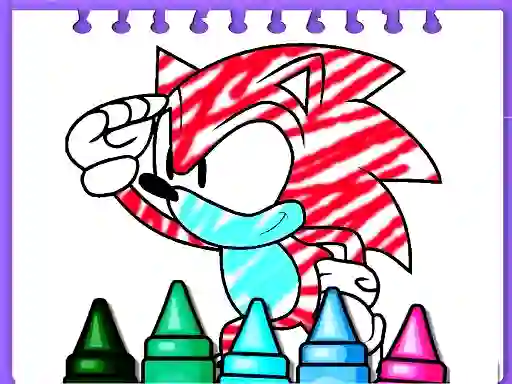 Igra Sonic Coloring Book online