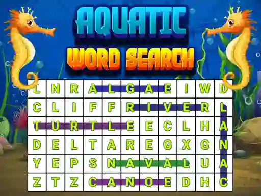 Igra Aquatic Word Search online