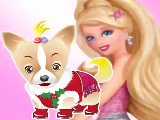 Igra Barbie's Dog Dressup online