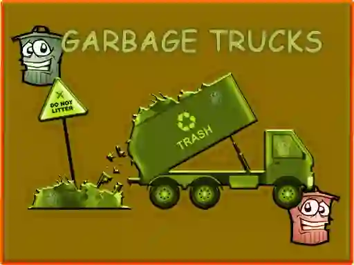 Igra Garbage Trucks Hidden Trash Can online