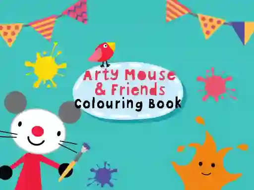 Igra Arty Mouse & Friends Coloring Book online