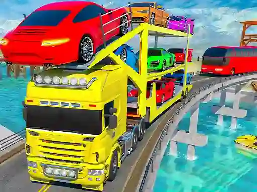 Igra Crazy Mega Car Transport Truck Game online