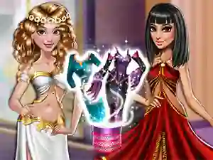 Igra Dolly Princess vs. Villain Dress Up online