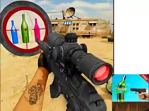 Igra Sniper Bottle Shooting online