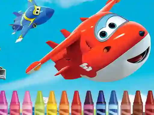 Igra Superwings Coloring online