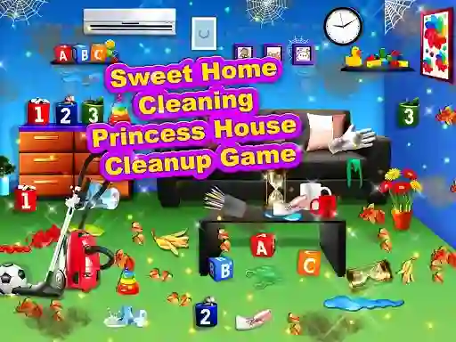 Igra Sweet Home Cleaning: Princess House Cleanup Game online