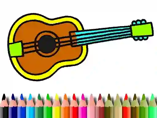 Igra Back To School: Music Instrument Coloring Book online