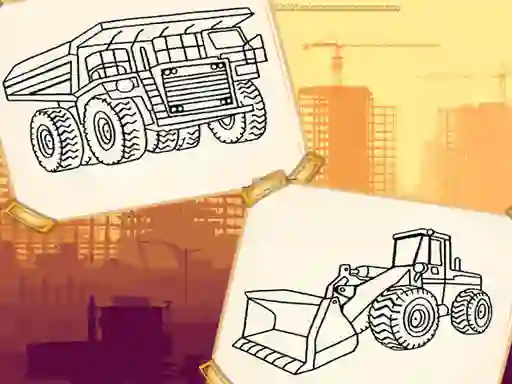 Igra Construction Trucks Coloring online