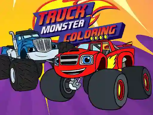 Igra Truck Monster Coloring online